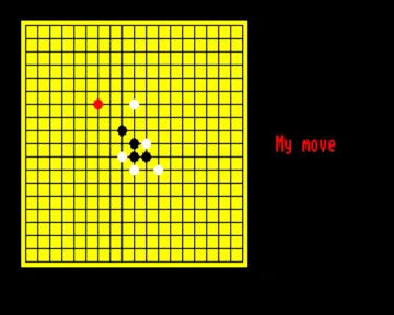 Gomoku (1982)(Acornsoft) screen shot game playing